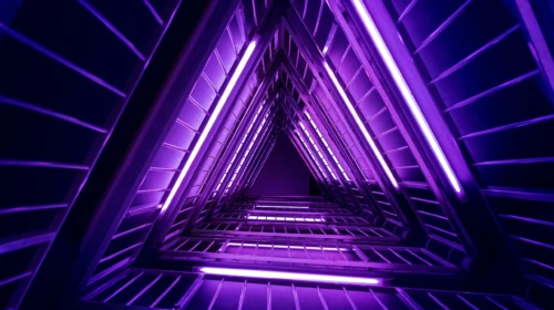 Purple staircase